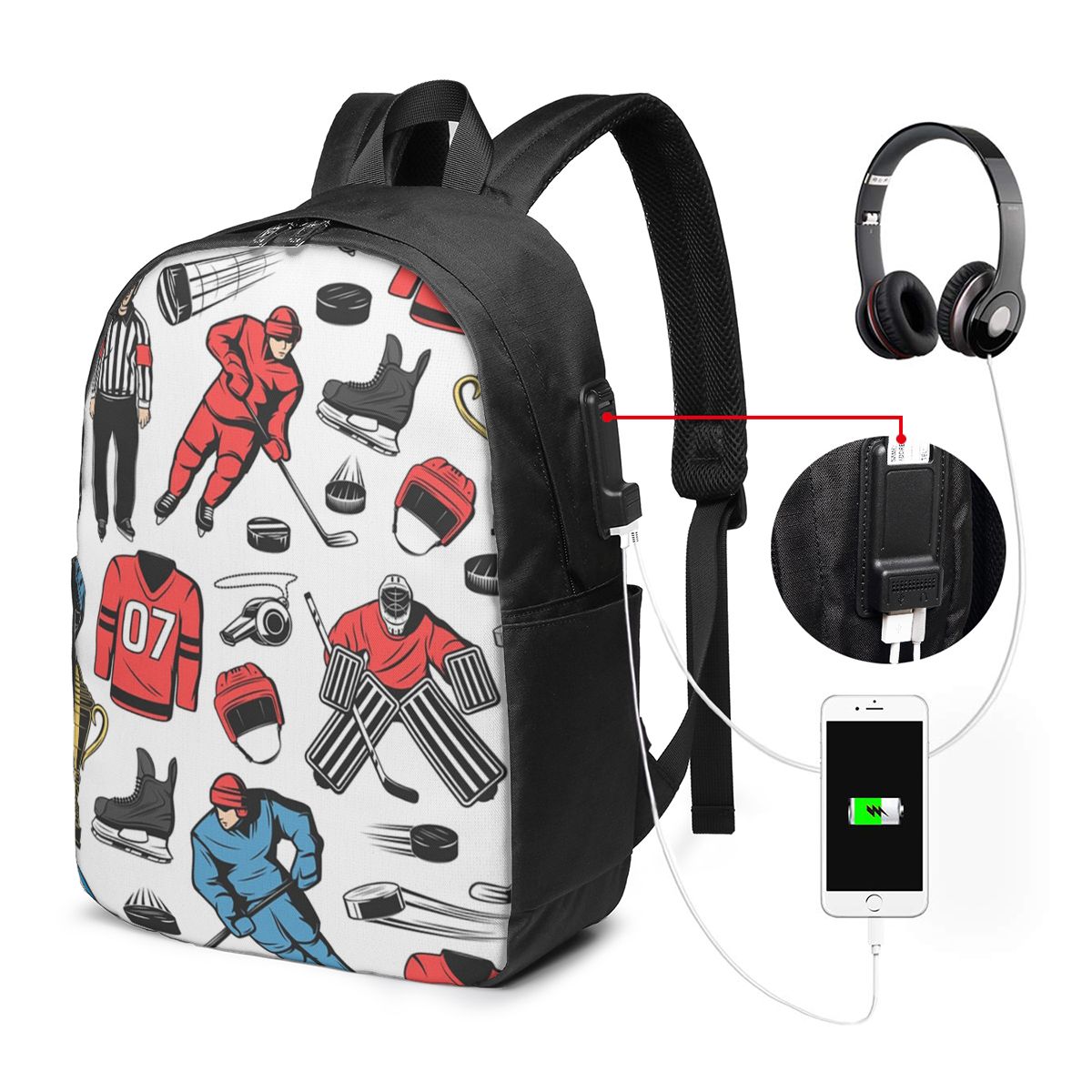 Women'S Bags Travel - Mochila para jogadores de hóquei no