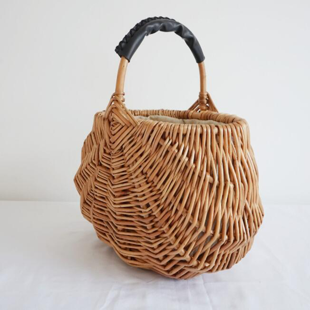 Woven Straw Bag - Bolsa de Mão de Rattan Trançado,