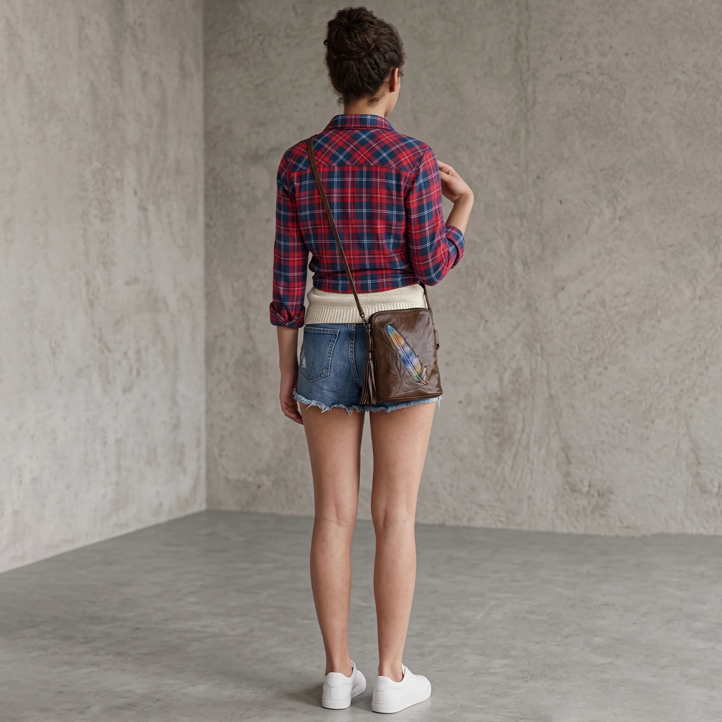 Women Bags Max - Bolsa transversal feminina mini de couro