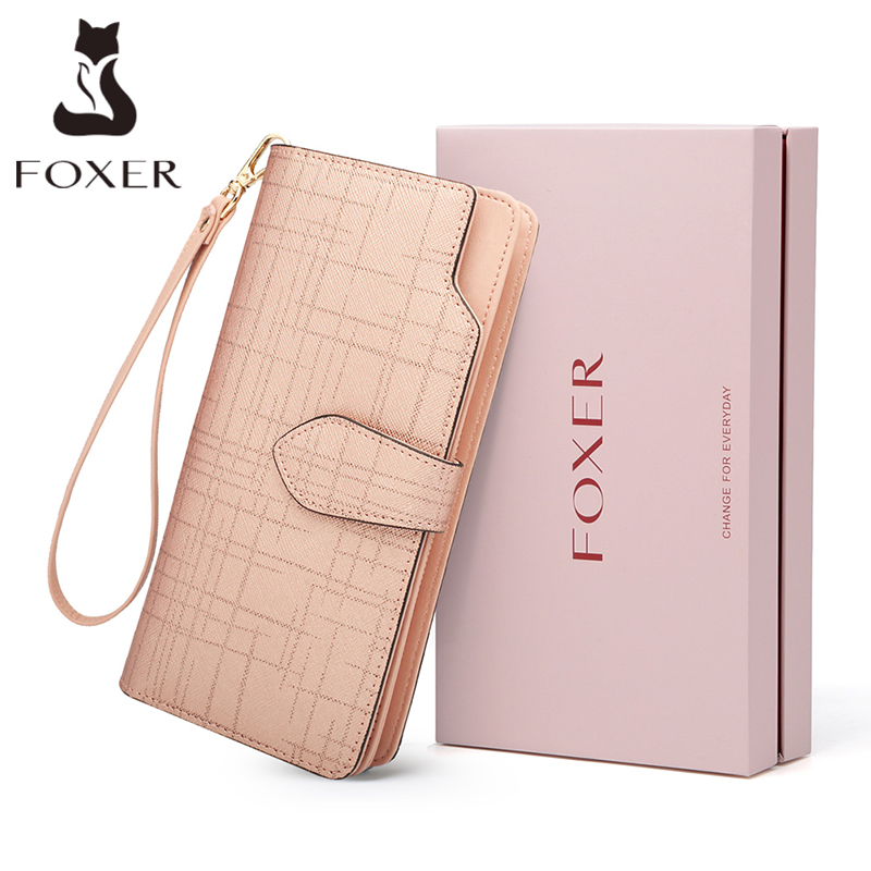 Women Bags Ck - Foxer mulheres carteiras de couro longo