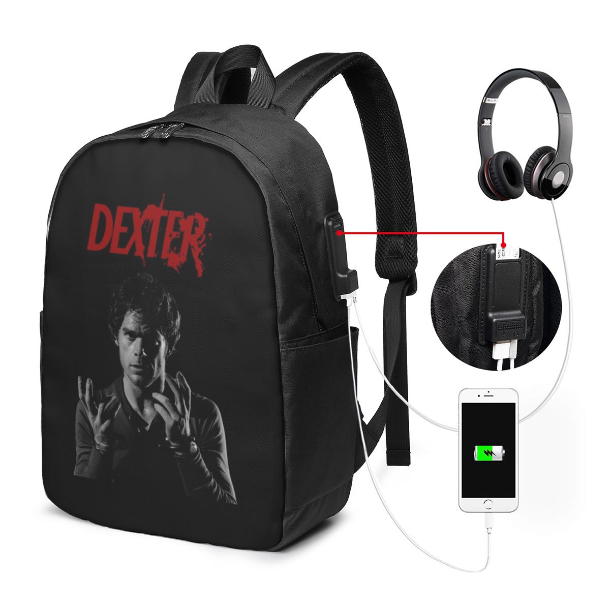 Woman In Bag - Mochila Dexter Morgan para viagem, bolsa