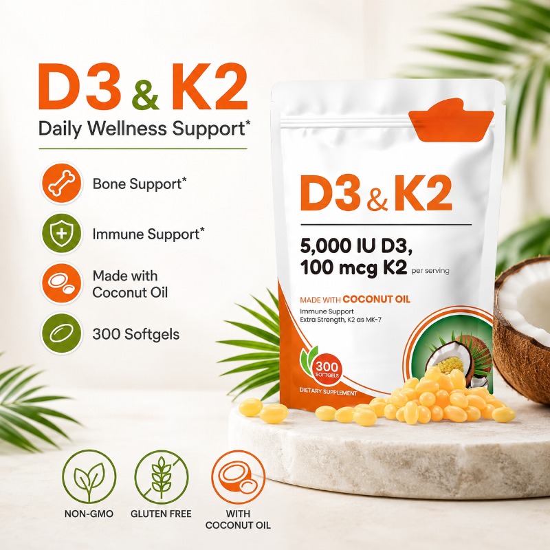 Women Bags Mk - Cápsulas de Vitamina D3 K2 com
