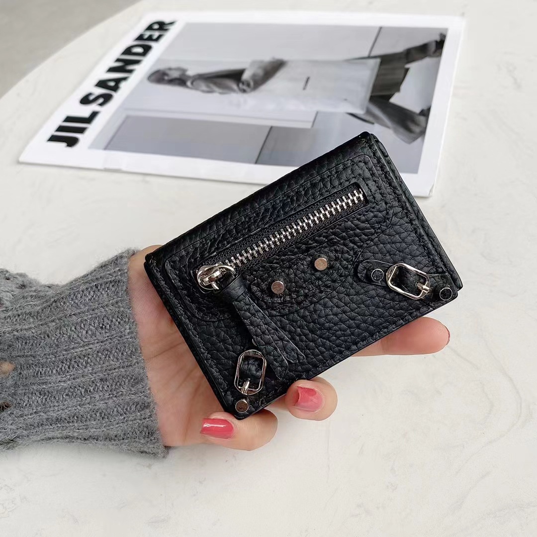 Women Bags Ck - Mini carteiras femininas curtas de couro