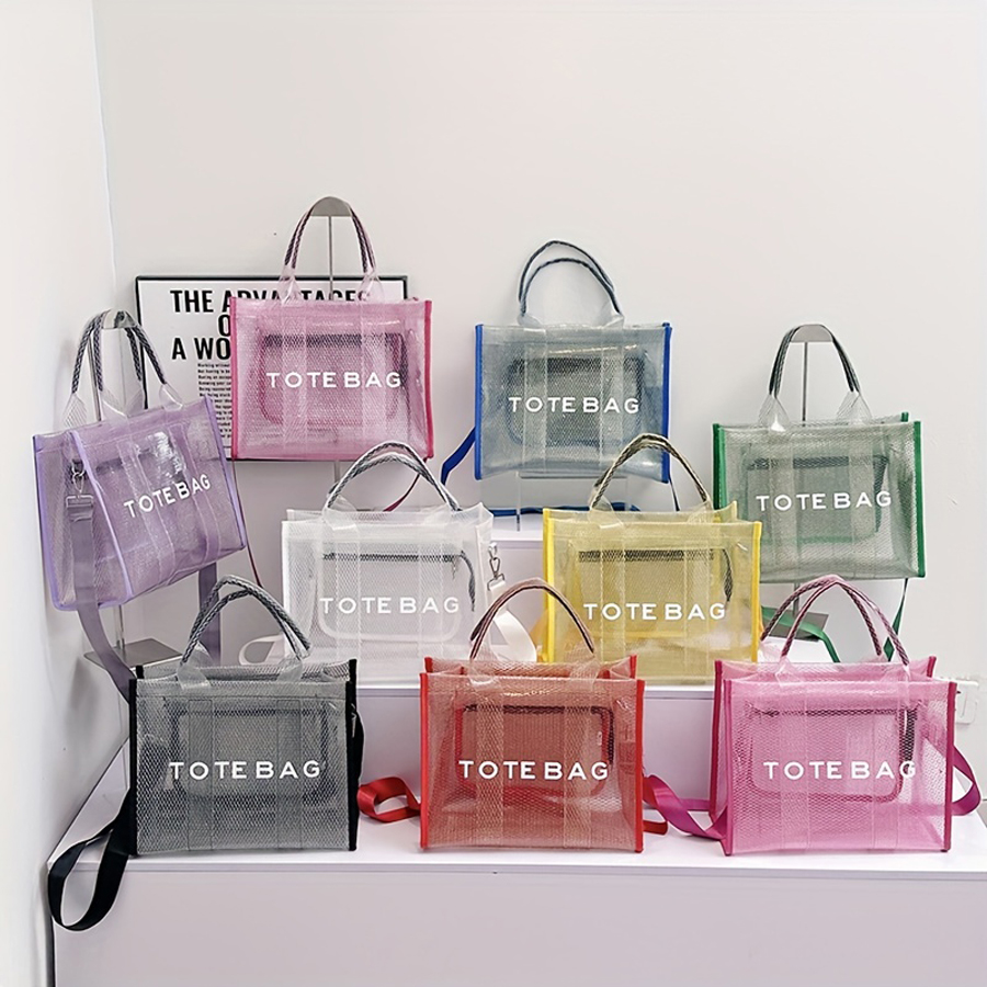 Women Bags White - Moda nova alta capacidade pvc bolsa
