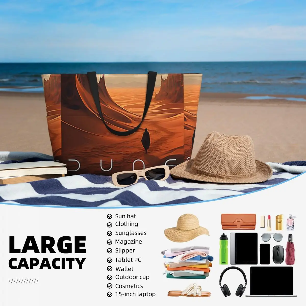 Dune 2020 Fan Art Beach Tote B - Women Bags Dune avaliação e preço