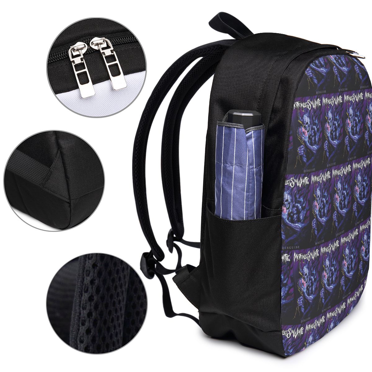 Mochila Motionless In White pa - Woman In Bag avaliação e preço