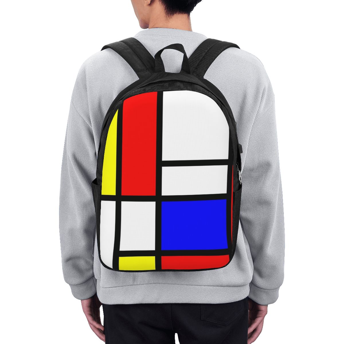Mochila Piet Mondrian Composit - Woman In Bag avaliação e preço
