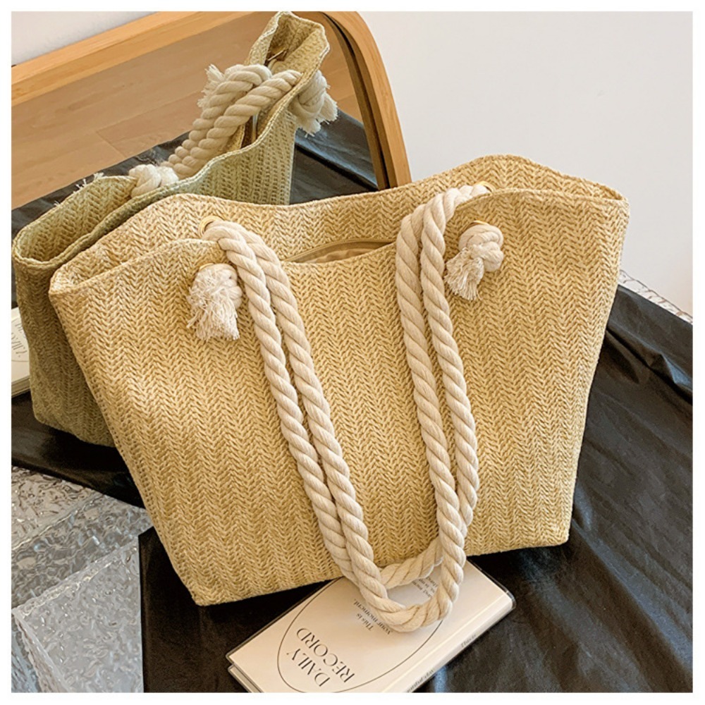 Nova Bolsa de Praia de Verão G - Women'S Raffia Bags avaliação e preço