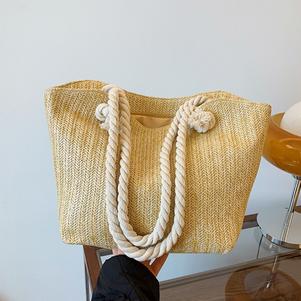 Nova Bolsa de Praia de Verão G - Women'S Raffia Bags avaliação e preço