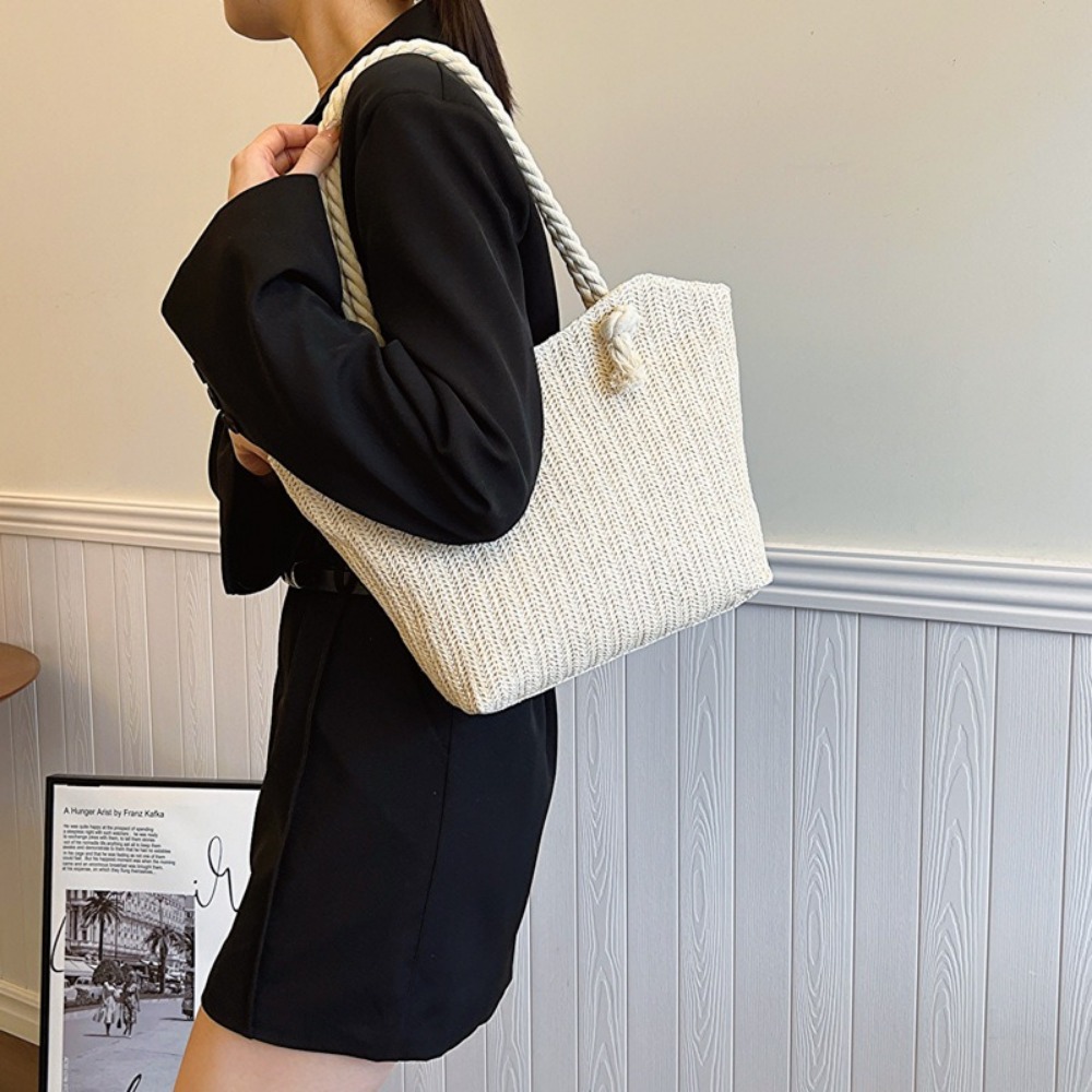 Nova Bolsa de Praia de Verão G - Women'S Raffia Bags avaliação e preço