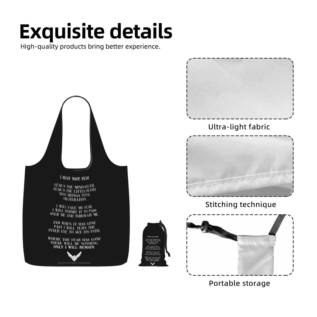 Litany Against Fear Dune 2020  - Women Bags Dune avaliação e preço