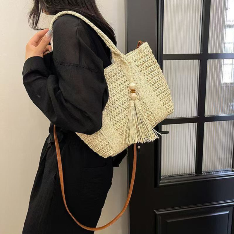 Bolsa de Palha Trançada para M - Woven Straw Bag avaliação e preço