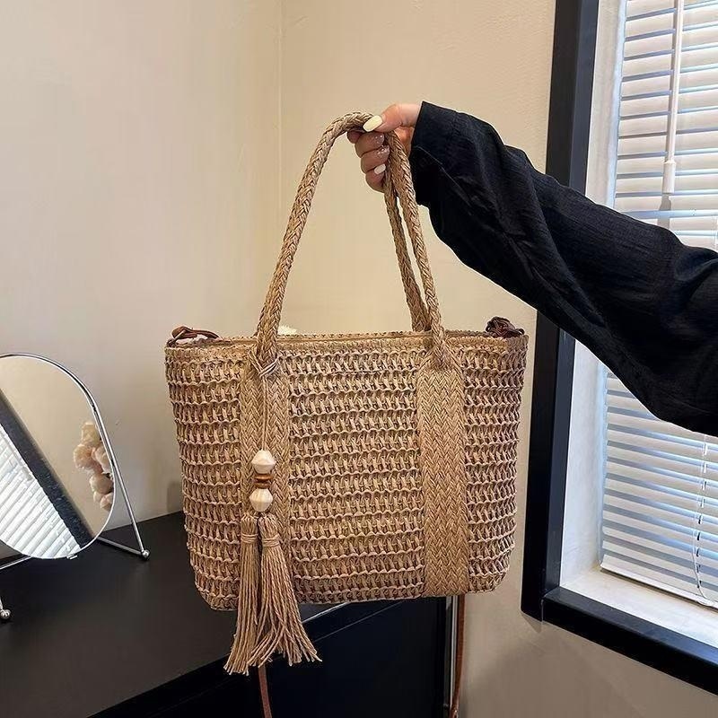 Bolsa de Palha Trançada para M - Woven Straw Bag avaliação e preço