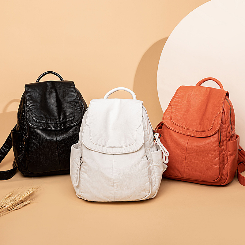 Mochila de couro branca lavada - Women Bags H&M avaliação e preço