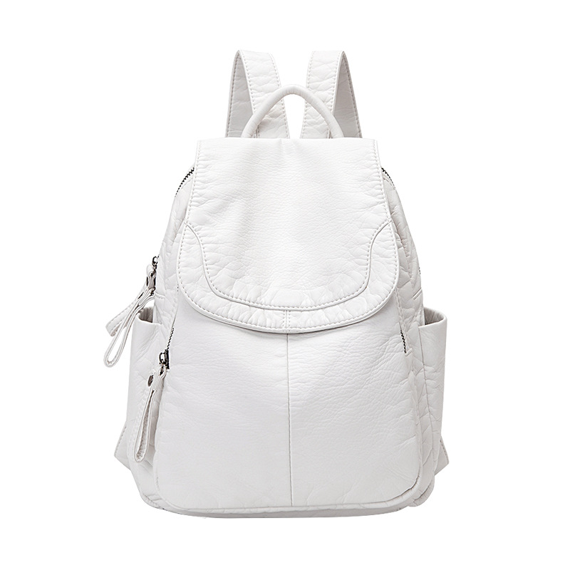 Mochila de couro branca lavada - Women Bags H&M avaliação e preço