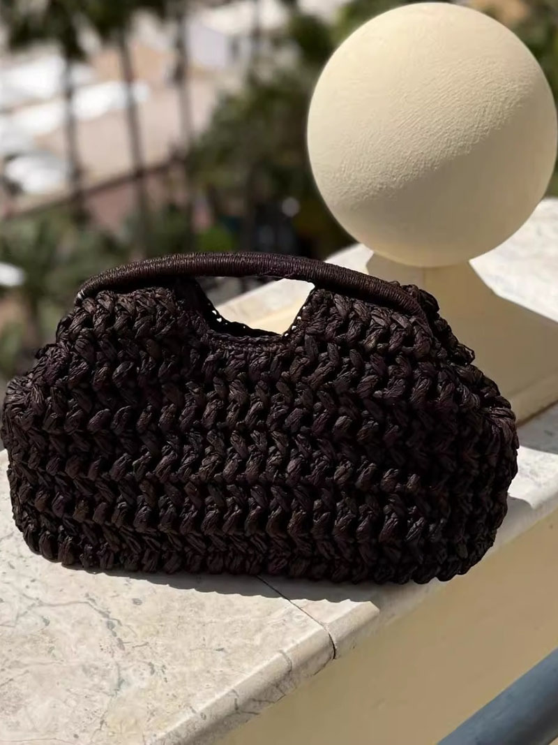 Senhoras elegantes corrente te - Women'S Raffia Bags avaliação e preço