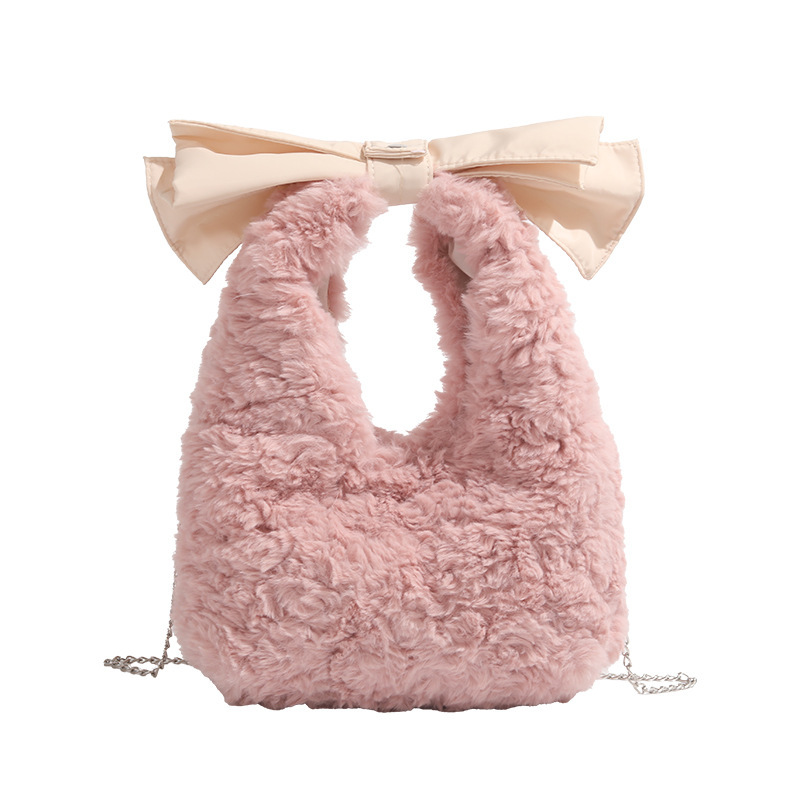 Bolsa de Ombro de Pelúcia com  - Women Bags Wholesale avaliação e preço