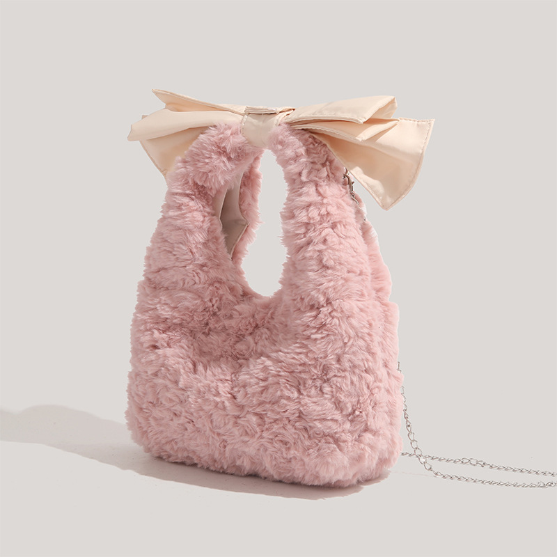 Bolsa de Ombro de Pelúcia com  - Women Bags Wholesale avaliação e preço