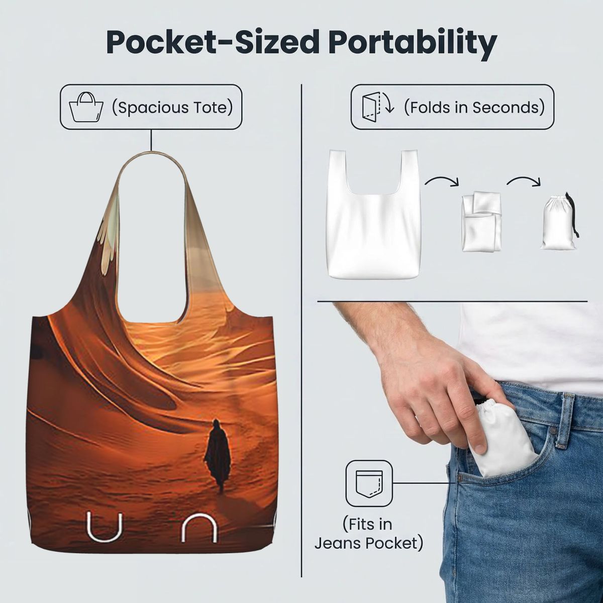 Dune 2020 Fan Art Shopping Tot - Women Bags Dune avaliação e preço