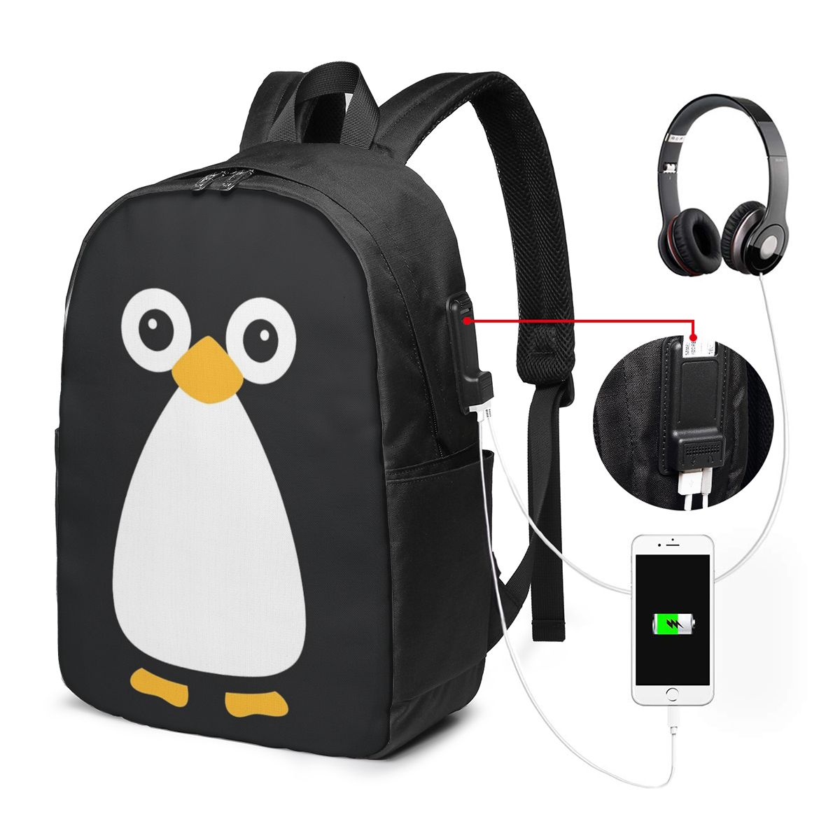 Mochila fofa com estampa de pi - Women'S Bags Travel avaliação e preço